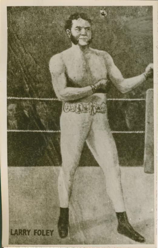 Larry Foley (as in “Happy as Larry”) was an Australian boxer (1847 – 1917)