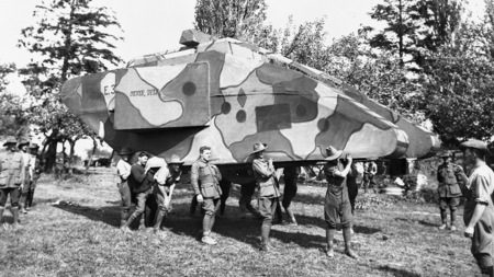 In WW2 the Allies used 1000s of cardboard tanks to deceive the enemy