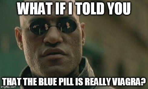 Viagra makes you see blue