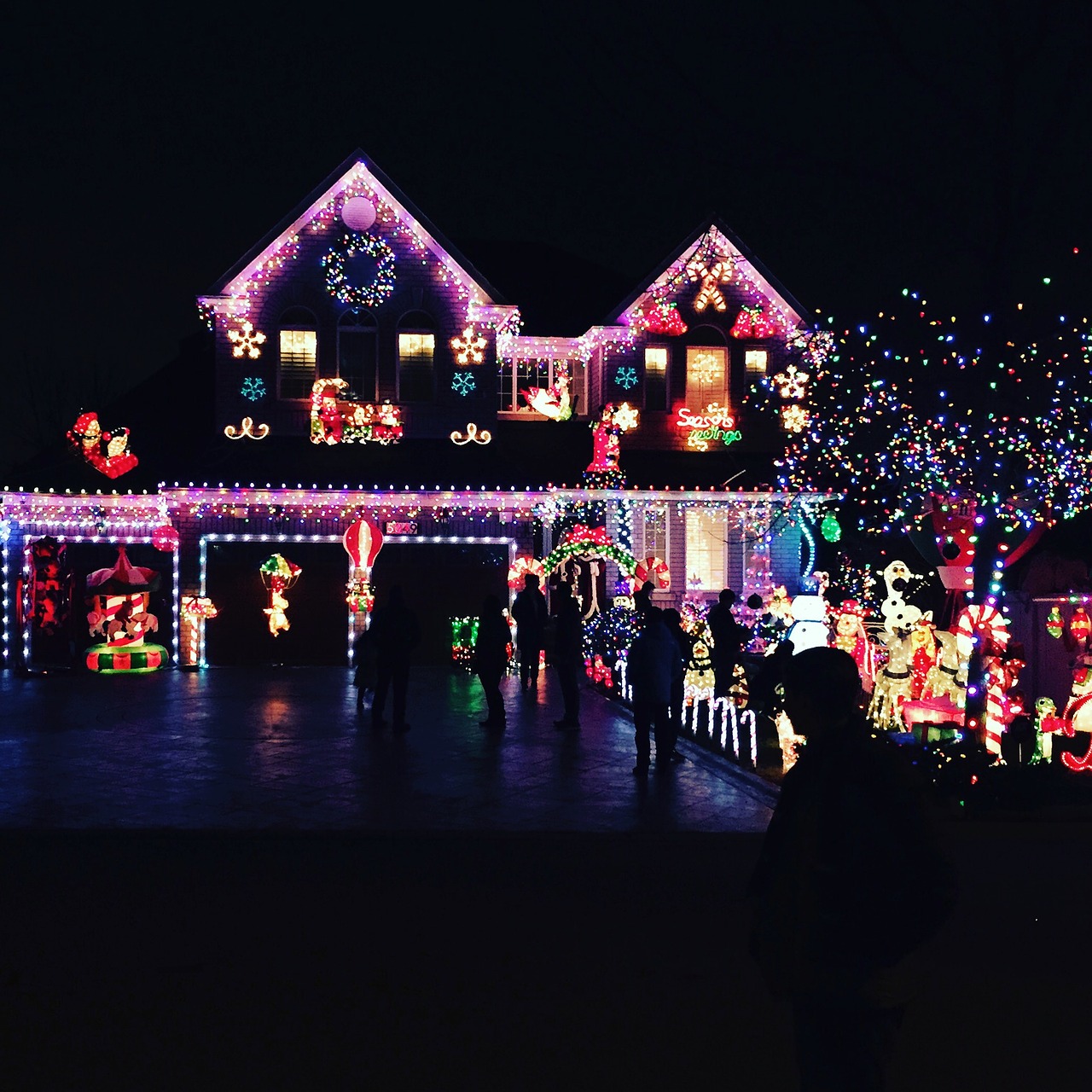 It would take 2,638 Christmas lights for your house to be seen from space