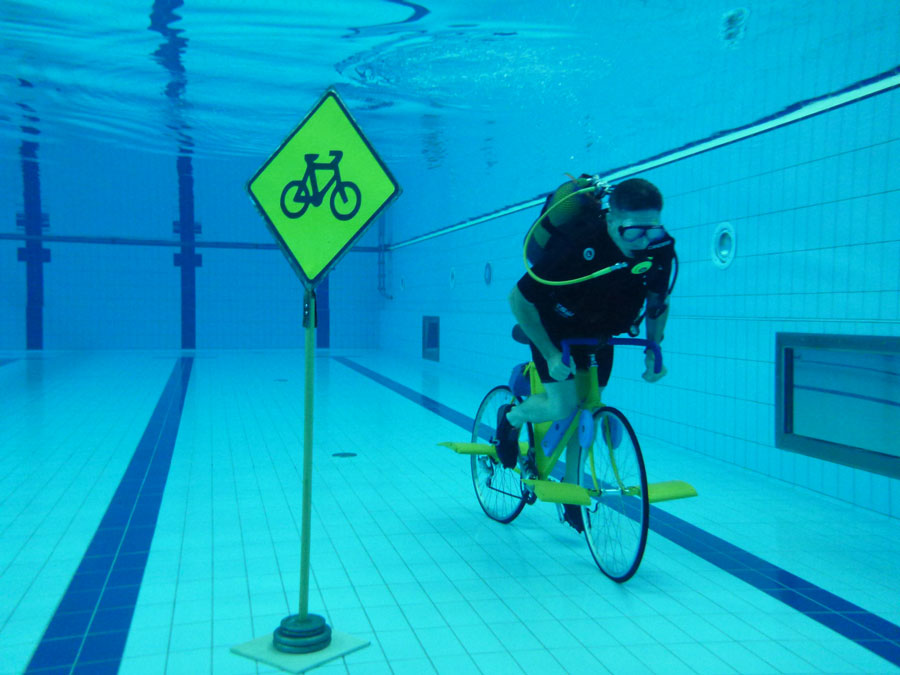 Underwater Bicycle Racing is all the rage in North Carolina